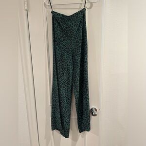 Zimmermann Green Leopard Print Pants